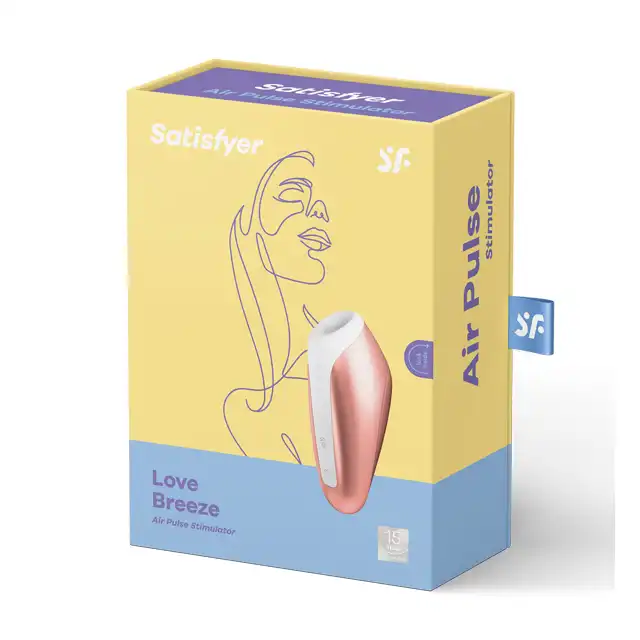 Satisfyer - Love Breeze Air Pulse Stymulator. Różowo złoty stymulator seksu oralnego. Soft touch, najlepsze stymulacja łechtaczki.