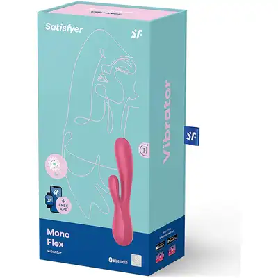 Satisfyer - Mono Flex Red Berry. Nowoczesny wibrator króliczek sterowany aplikacją. Mega sale!