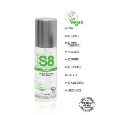 S8 - Vegan WB Lube 125ml. Wegański lubrykant na bazie wody dla naturalnej przyjemności