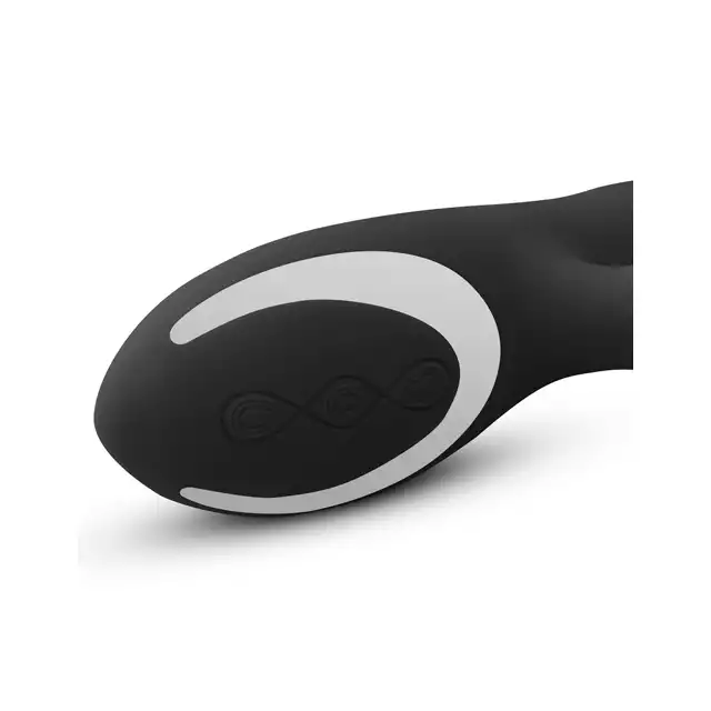 Sway Vibes - No. 2 Black. Elegancki wibrator z króliczkiem. Ultra jedwabisty silikon, piękny design. 