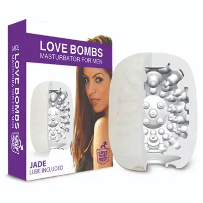 Love In The Pocket - Love Bombs Jade. Kieszonkowy, jednorazowy masturbator z żelowego silikonu. Ultra miękki i dyskretny. Mega sale!
