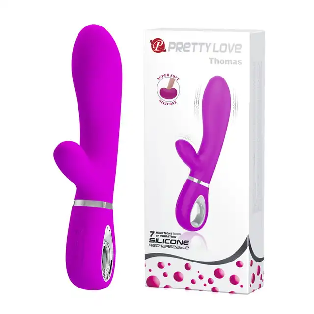 Pretty Love - Thomas. Króliczek wykonany z super aksamitnego silikonu.7 programów. 2 silniki. Punkt G. Ładowanie USB. 