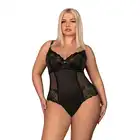 Obsessive - Amallie. Czarne body z delikatną koronką XXL. Ostatnia sztuka!