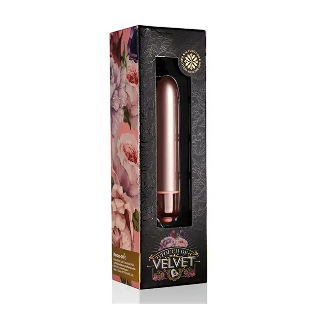 Rocks Off - Touch Of Velvet Rose Blush. Różowy, ekskluzywny wibrator dla Niej. Luksusowy mini wibrator nr 1! 