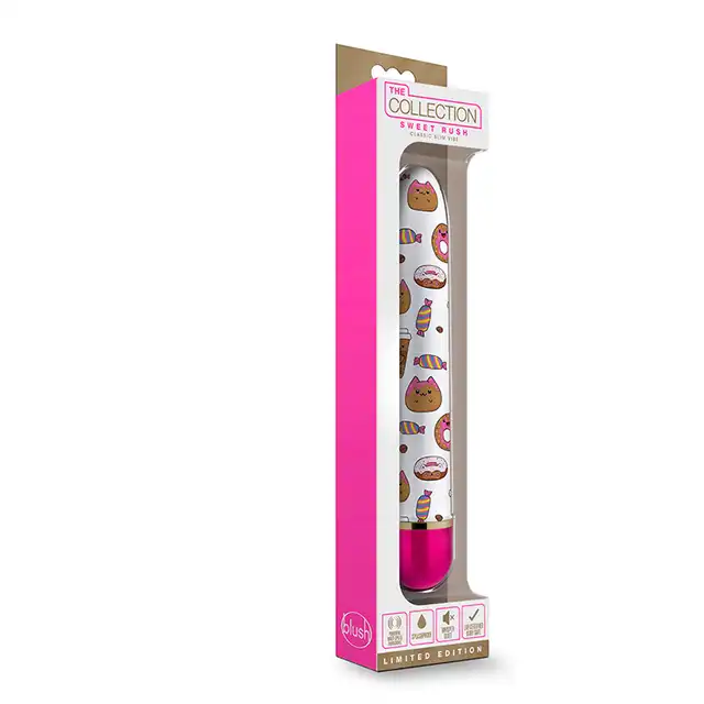 Blush - The Collection Sweet Rush. Wibrator 15 cm - limitowana edycja, słodki wzór - idealne dla początkujących oraz w podróż! Mega Sale!