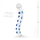 Gildo – Glass G-Spot/Prostate Dildo No. 18. Szklane dildo z niebieskimi detalami