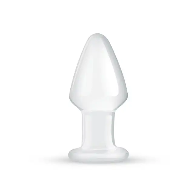 Gildo - Glass Buttplug No. 25. Klasyczna szklana wtyczka analna, 9,6 cm. 