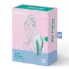 Satisfyer - Love Breeze Air Pulse Stymulator. Platynowo niebieski stymulator seksu oralnego. Soft touch, najlepsze stymulacja łechtaczki.