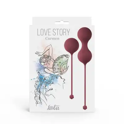 Love Story - Carmen Wine Red. Kulki gejszy - super zestaw! 73 g i 44 g! 