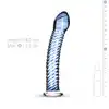 Gildo - Glass Dildo No. 5. Szklane niebieskie dildo, idealne do stymulacji punktu G. 18 cm!