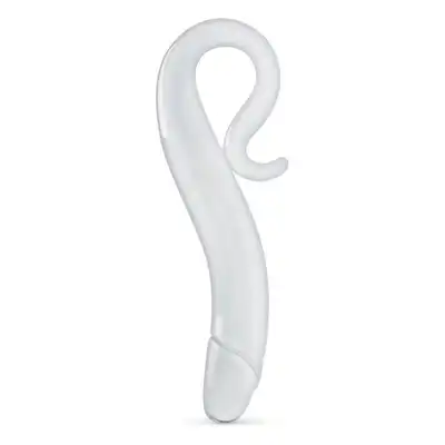 Gildo - Glass Dildo No. 14. Specjalnie zagięte szklane dildo dla wzmocnienia doznań podczas penetracji. 18 cm długości. 