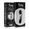 Sway Vibes - Wand Vibrator Black. Magiczna różdżka z ultra miękkiego, aksamitnego silikonu. Elegancki wzór. 