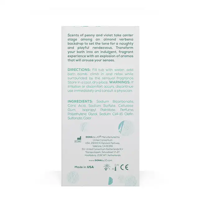 Dona - Bath Bomb Naughty Sinful Spring 140 gr. Musujące kule do kąpieli, pobudzający zapach.