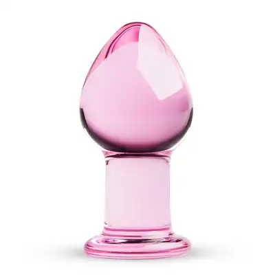Gildo - Pink Glass Buttplug. Piękny, różowy plug analny 8,5 cm. 