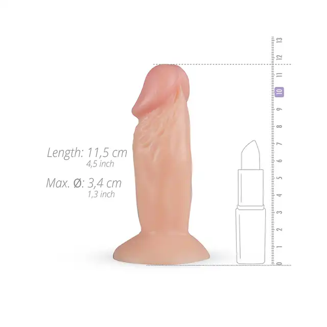 Real Feel - Archi Realistic Dildo. Realistyczne dildo i plug analny w jednym! 11,5 cm. 
