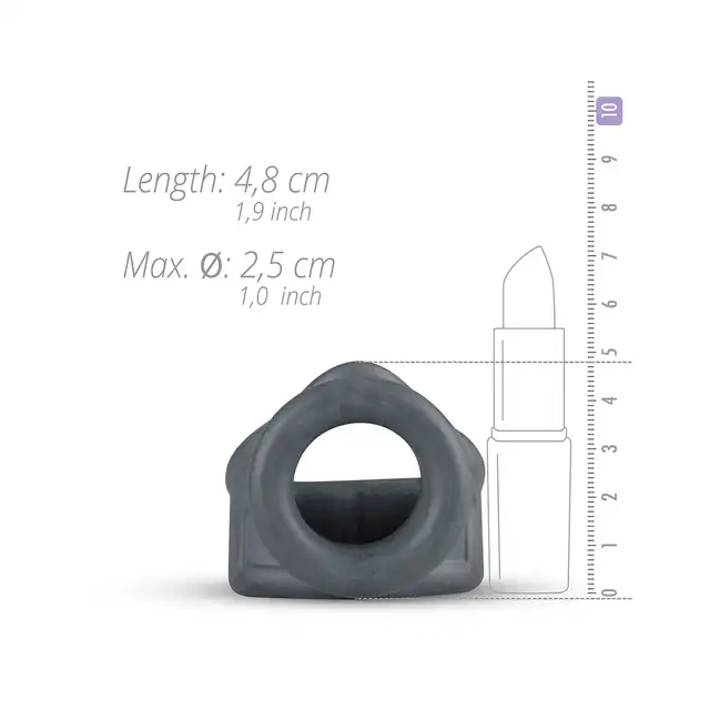 Boners - Liquid Silicone 2 in 1 Ballstretcher. Super miękki silikon. Idealny ring erekcyjny dla wydłużenia orgazmu.