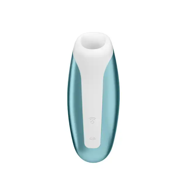 Satisfyer - Love Breeze Air Pulse Stymulator. Platynowo niebieski stymulator seksu oralnego. Soft touch, najlepsze stymulacja łechtaczki.