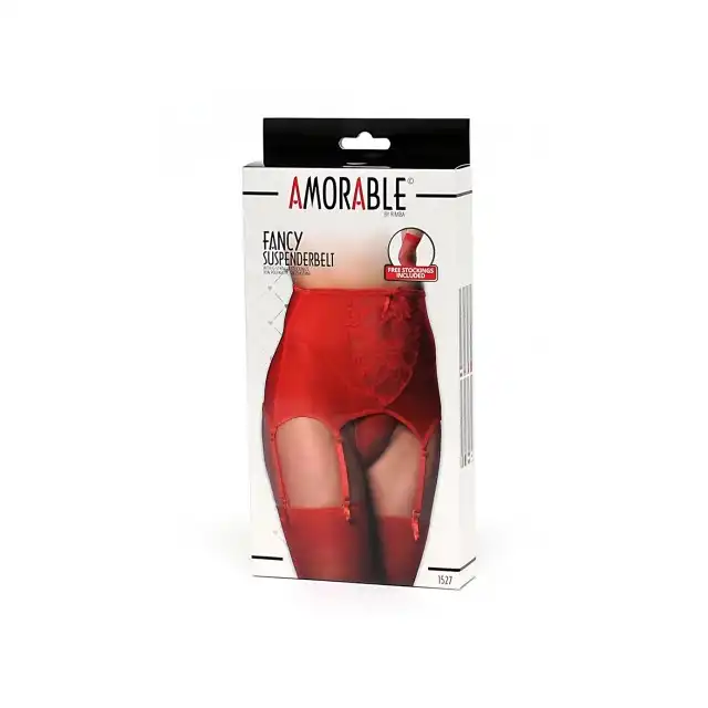 Amorable Suspenderbelt Red