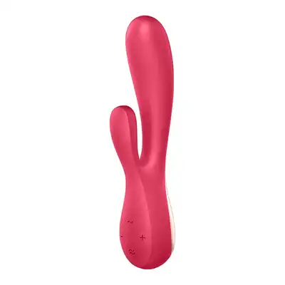 Satisfyer - Mono Flex Red Berry. Nowoczesny wibrator króliczek sterowany aplikacją. Mega sale!