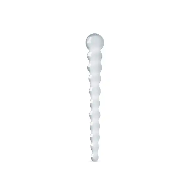 Gildo – Glass Dildo No. 20. Dwustronne szklane dildo z żebrowanym trzonem – precyzja i podwójna stymulacja