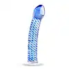 Gildo - Glass Dildo No. 5. Szklane niebieskie dildo, idealne do stymulacji punktu G. 18 cm!