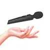 Yiva - Power Massager Black. Magiczna różdżka, klasyczny design i uniwersalny kolor.  