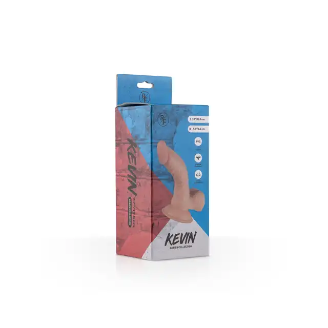 Real Feel - Kevin Realistic Dildo. 19 cm dyskretne i kompaktowe dildo z miękkiego silikonu. 