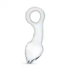 Gildo - Glass Prostate Plug No. 13. Szklany wygięty plug analny dodatkowo stymulujący prostatę. 