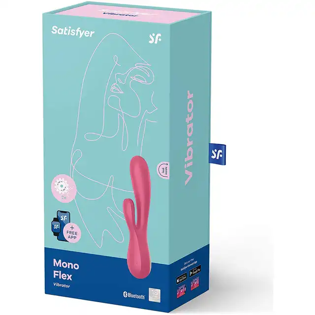 Satisfyer - Mono Flex Red Berry. Nowoczesny wibrator króliczek sterowany aplikacją. Mega sale!