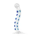 Gildo – Glass G-Spot/Prostate Dildo No. 18. Szklane dildo z niebieskimi detalami