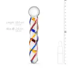 Gildo – Glass Dildo No. 10. Unikalne dwustronne szklane dildo z kolorowymi detalami. 