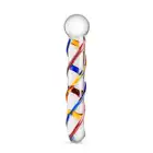 Gildo – Glass Dildo No. 10. Unikalne dwustronne szklane dildo z kolorowymi detalami. 