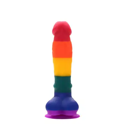 Dream Toys - Colorful Love Colorful Dildo. 20 cm długości, 3,8 cm szerokości. 