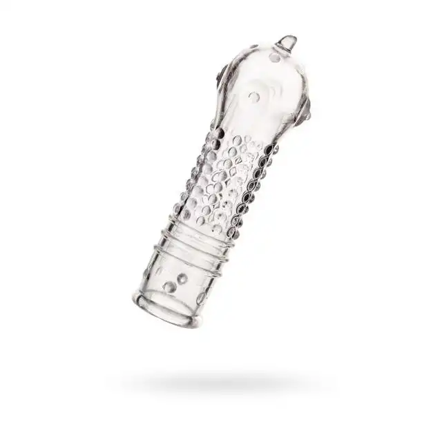 A-Toys - Penis Sleeve Dond. Transparentna nakładka na penisa z wypustkami stymulującymi 14,7 cm.