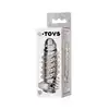 A-Toys - Penis Sleeve. Transparentna nakładka na penisa z wypustkami stymulującymi 13,4 cm.