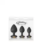 Glams - Spades Trainer Kit. Czarny zestaw treningowy w 3 rozmiarach! Super gładkie, nie zawiera ftalanów. 