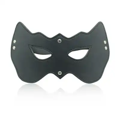 Toyz 4 Lovers - Opened Eyes Mask. Czarna maska z ekoskóry! Bestseller!