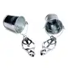 Master Series - Jugs Nipple Clamps. Nietypowe klamerki na sutki z obciążeniem. Napełnij wiaderko wodą i wzmocnij zaciski! 