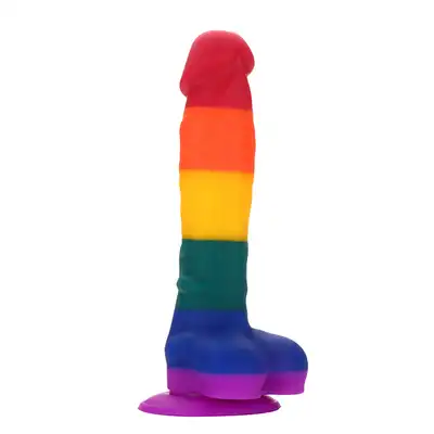 Dream Toys - Colorful Love Colorful Dildo. 21,5 cm długości, 4,3 cm szerokości. 