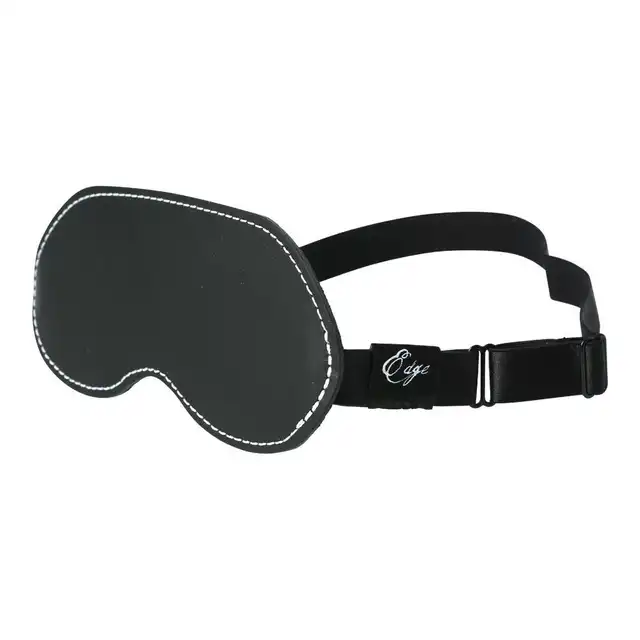 Sportsheets - Edge Leather Blindfold. Opaska na oczy z imitacji skóry. Vegan Product! 