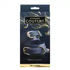 Bondage Couture - Ankle Cuff Blue. Eleganckie kajdanki na kostki z syntetycznego materiału przypominającego skórę. Nie zawiera niklu!