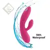 FeelzToys - Lea Rabbit Vibrator Pink. Cichy, przyjemny w dotyku wibrator z króliczkiem, wyprofilowany do stymulacji punktu G. 