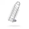 A-Toys - Penis Sleeve. Transparentna nakładka na penisa z wypustkami stymulującymi 13,4 cm.
