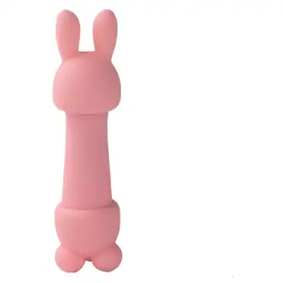 FeelzToys - Mister Bunny Massage Vibrator with 2 Caps. Pink. Silikonowy króliczek, 10 programów, 2 nakładki. Absolutnie wspaniały!
