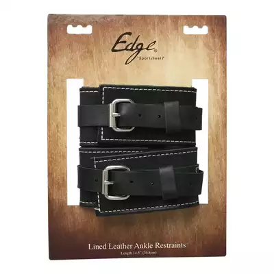 Sportsheet - Leather Ankle Restraints. Luksusowe kajdanki z bydlęcej skóry. Wykonane ręcznie w USA.