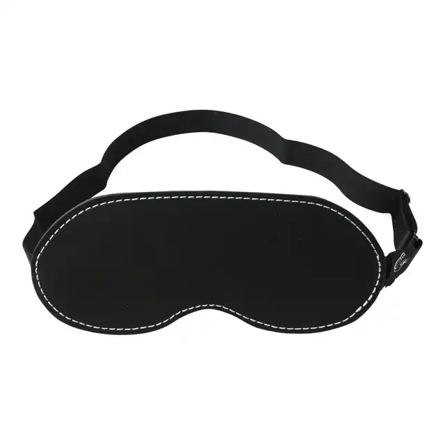 Sportsheets - Edge Leather Blindfold. Opaska na oczy z imitacji skóry. Vegan Product! 