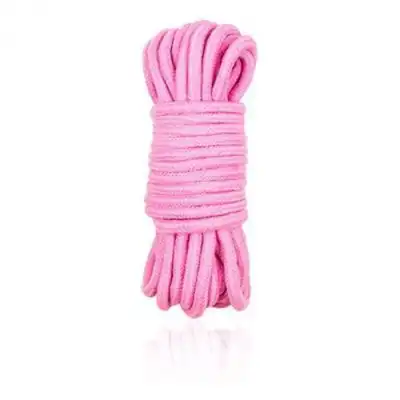 Toyz 4 Lovers - Bondage Rope 5m. Bawełniana różowa lina o jedwabistym wykończeniu.