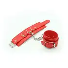 Toyz 4 Lovers - Red Handcuffs. Czerwone kajdanki z ekologicznego odpowiednika skóry! Super wygodna regulacja. Mega Sale!