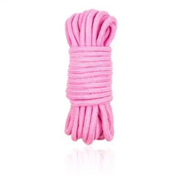 Toyz 4 Lovers - Bondage Rope 5m. Bawełniana różowa lina o jedwabistym wykończeniu.