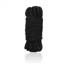 Toyz 4 Lovers - Bondage Rope 5 m. Bawełniana czarna lina o jedwabistym wykończeniu.